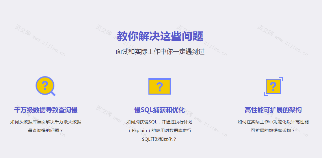 高性能可扩展MySQL数据库设计及架构优化 电商项视频课程，目含课程源码