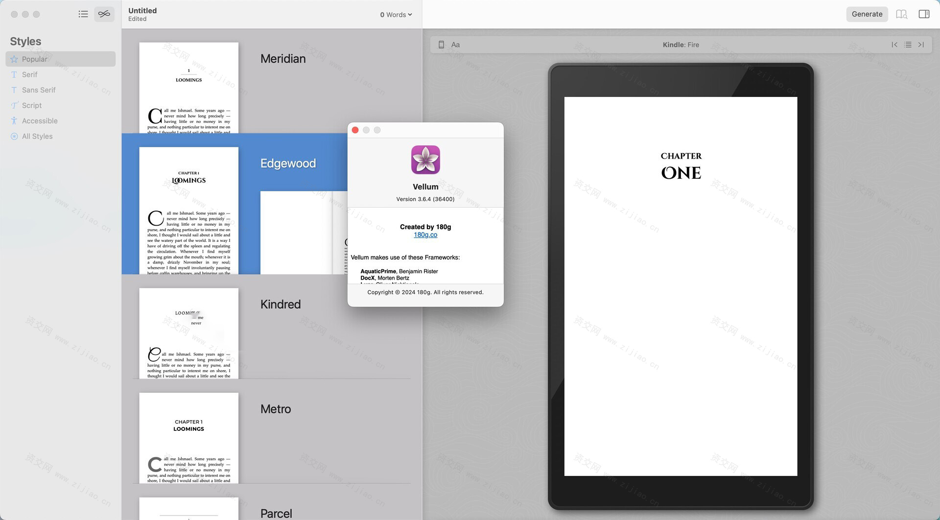 Vellum for Mac(电子书生成工具)