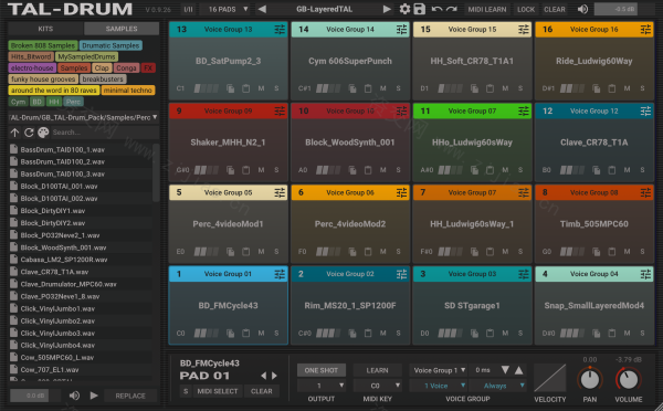 Togu Audio Line TAL-Drum v2.1.5 音乐插件