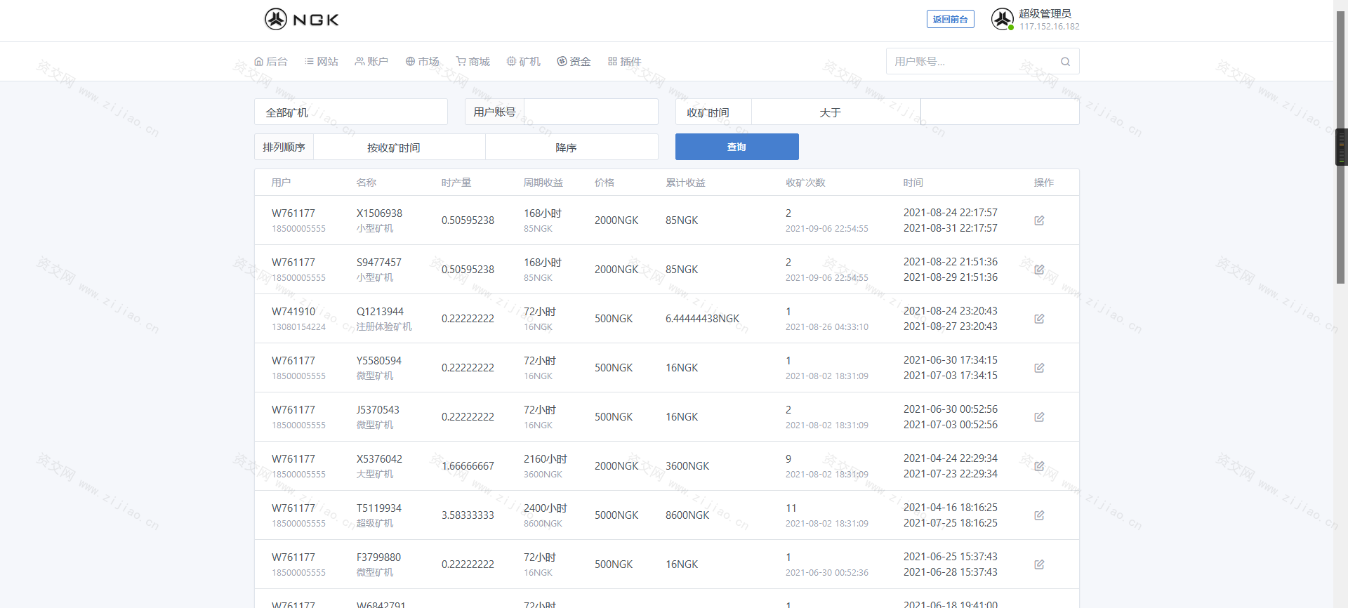 最新NGK区块链源码 NGK矿机挖矿源码 NGK公链程序 数字钱包点对点交易模式 算力