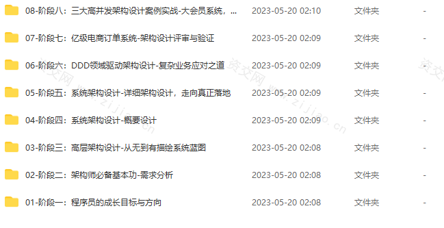 体系课-Java 亿级项目架构设计与落地应用[完结无密]