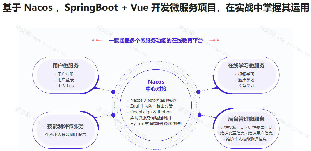 Nacos核心原理解读+高性能微服务系统实战课程