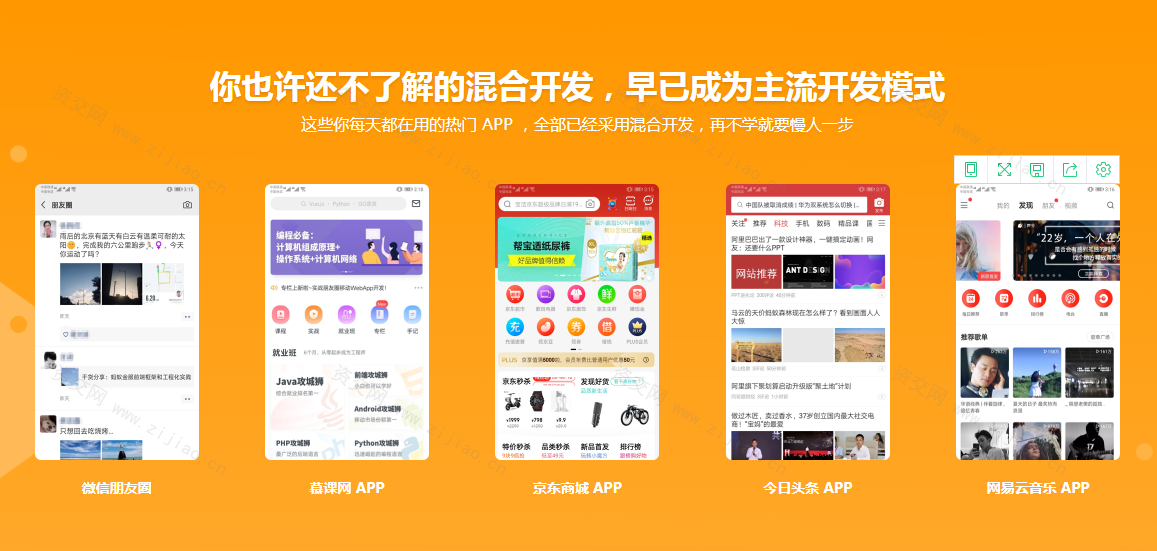 混合开发-Vue结合Android/iOS 开发仿京东项目App