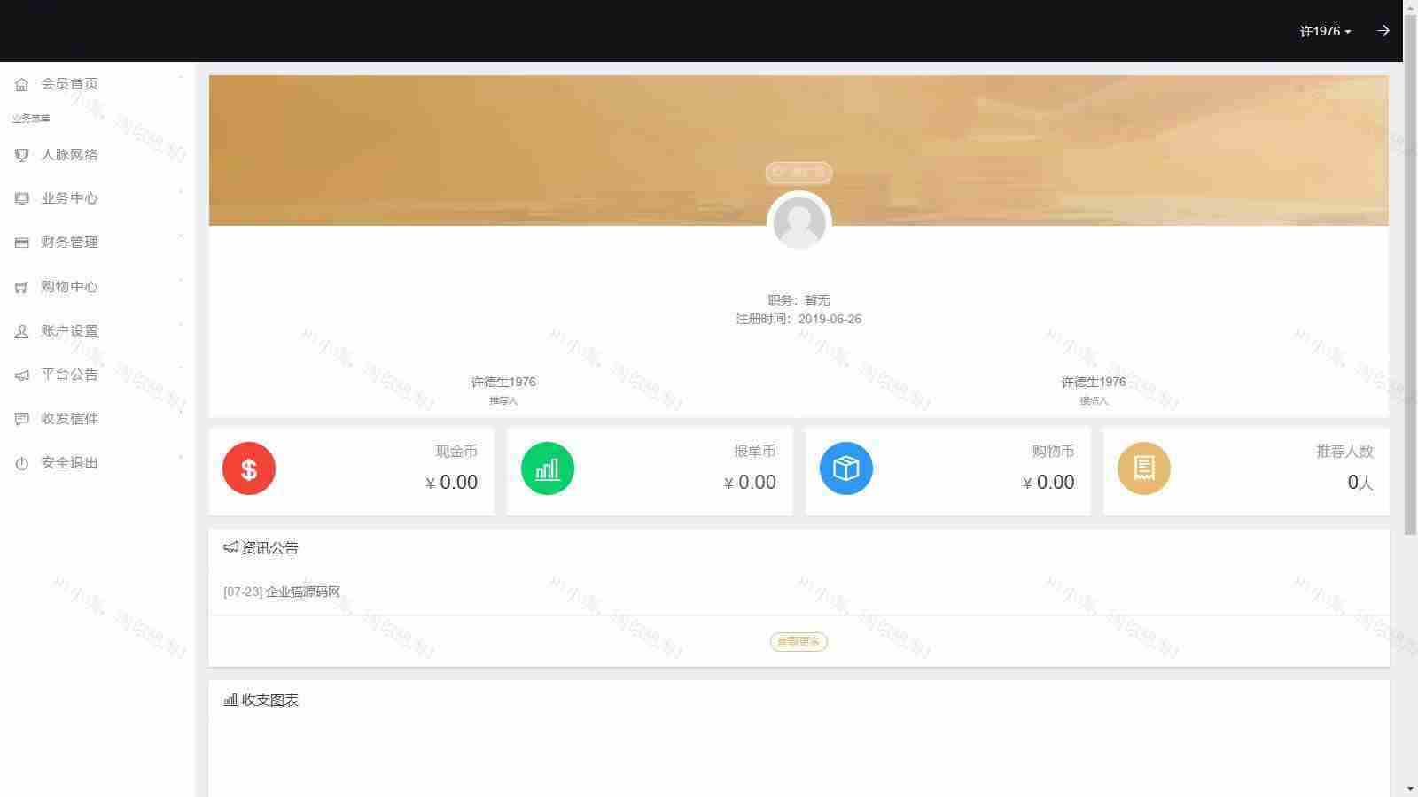 企业三级推广报单分销系统源码-会员注册管理系统