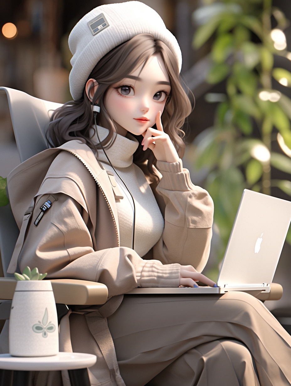 3d时尚穿着人物图片免费下载