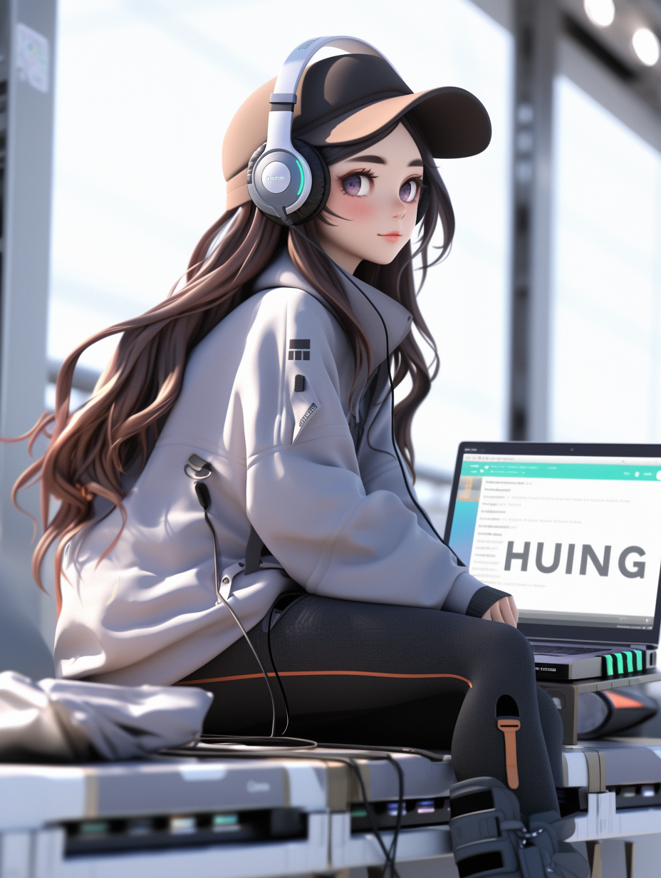 AI绘画3d女孩照片免费下载