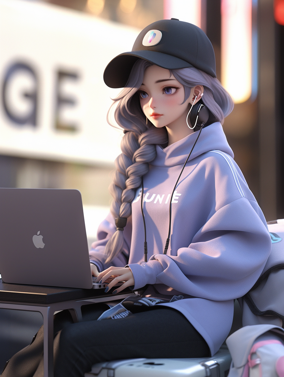 AI绘画3d美女照片免费下载