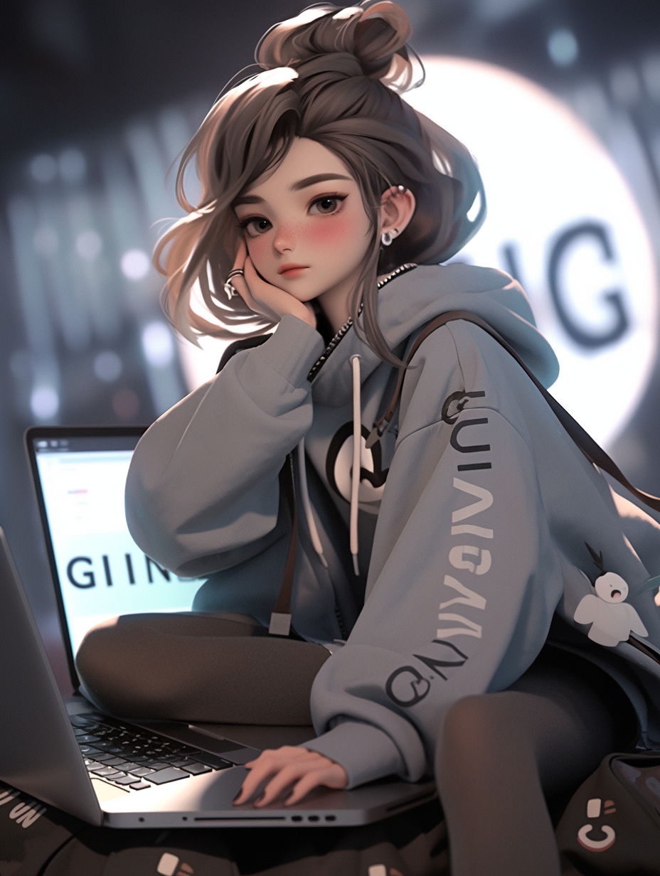 3D风格女孩图片免费下载