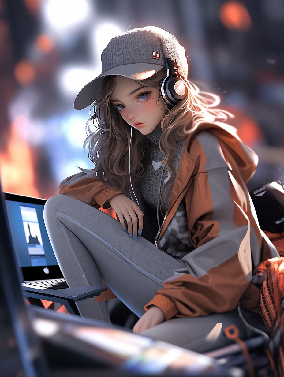 3D风格女孩图片免费下载