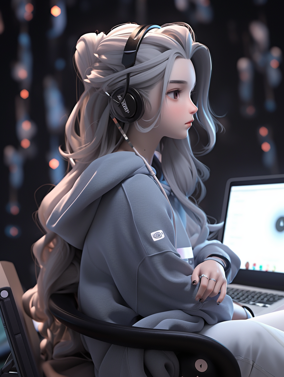 3D风格女孩图片免费下载