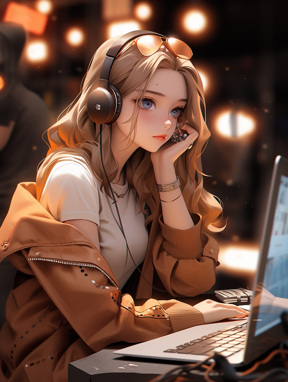 3D风格女孩图片免费下载