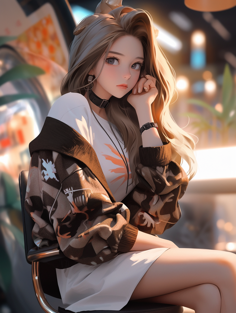 3d时尚穿着人物图片免费下载