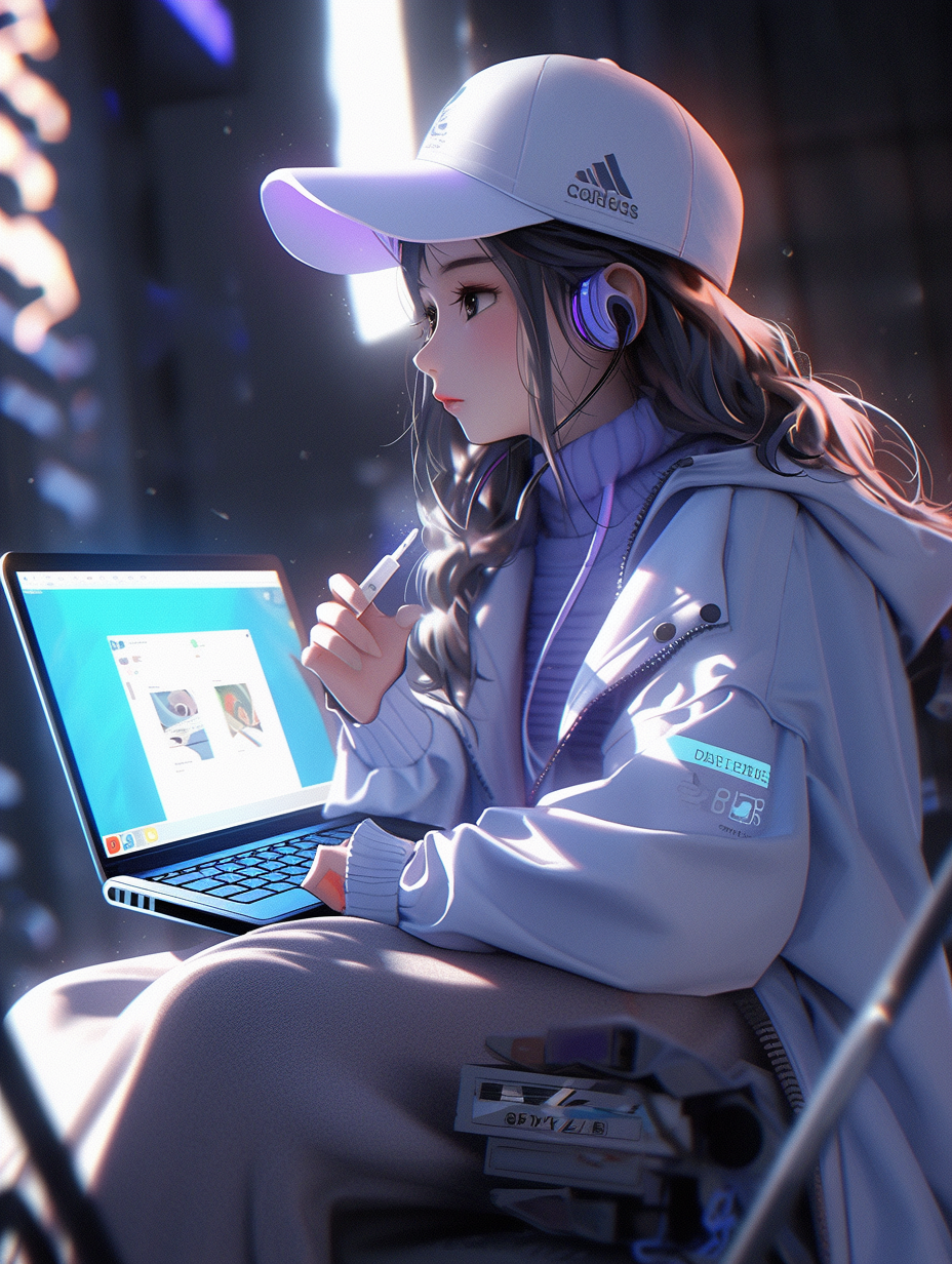 3D风格女孩图片免费下载