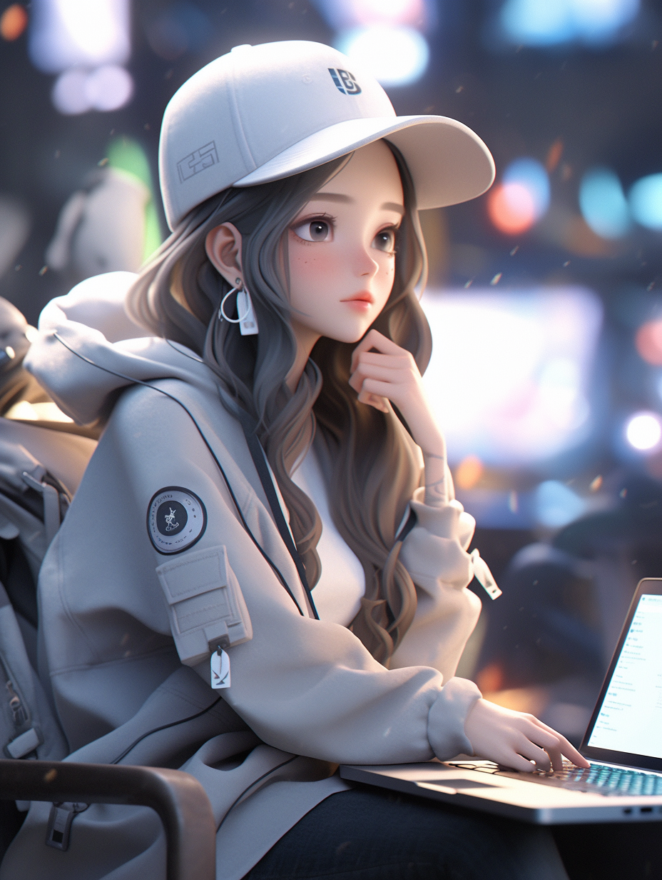 AI绘画3D时尚的穿着图片免费下载