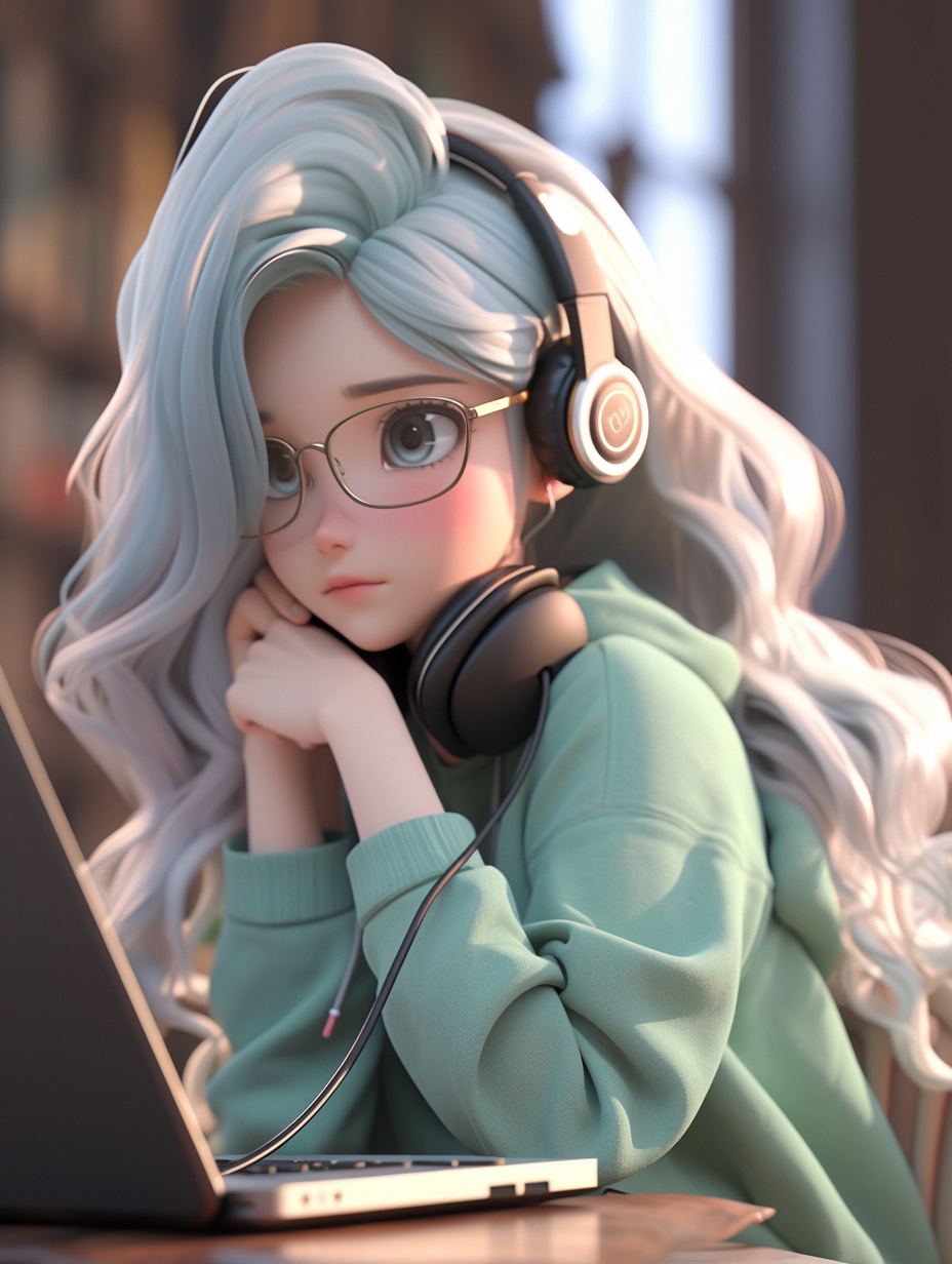 AI绘画3d美女照片免费下载