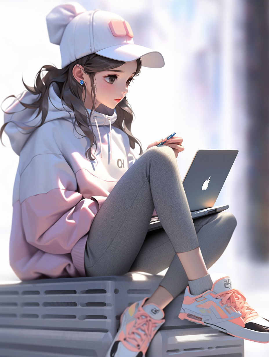 AI绘画3d女孩照片免费下载