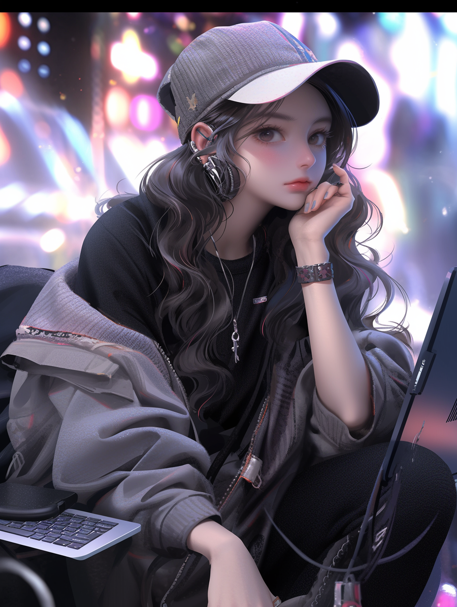 AI绘画3d美女照片免费下载