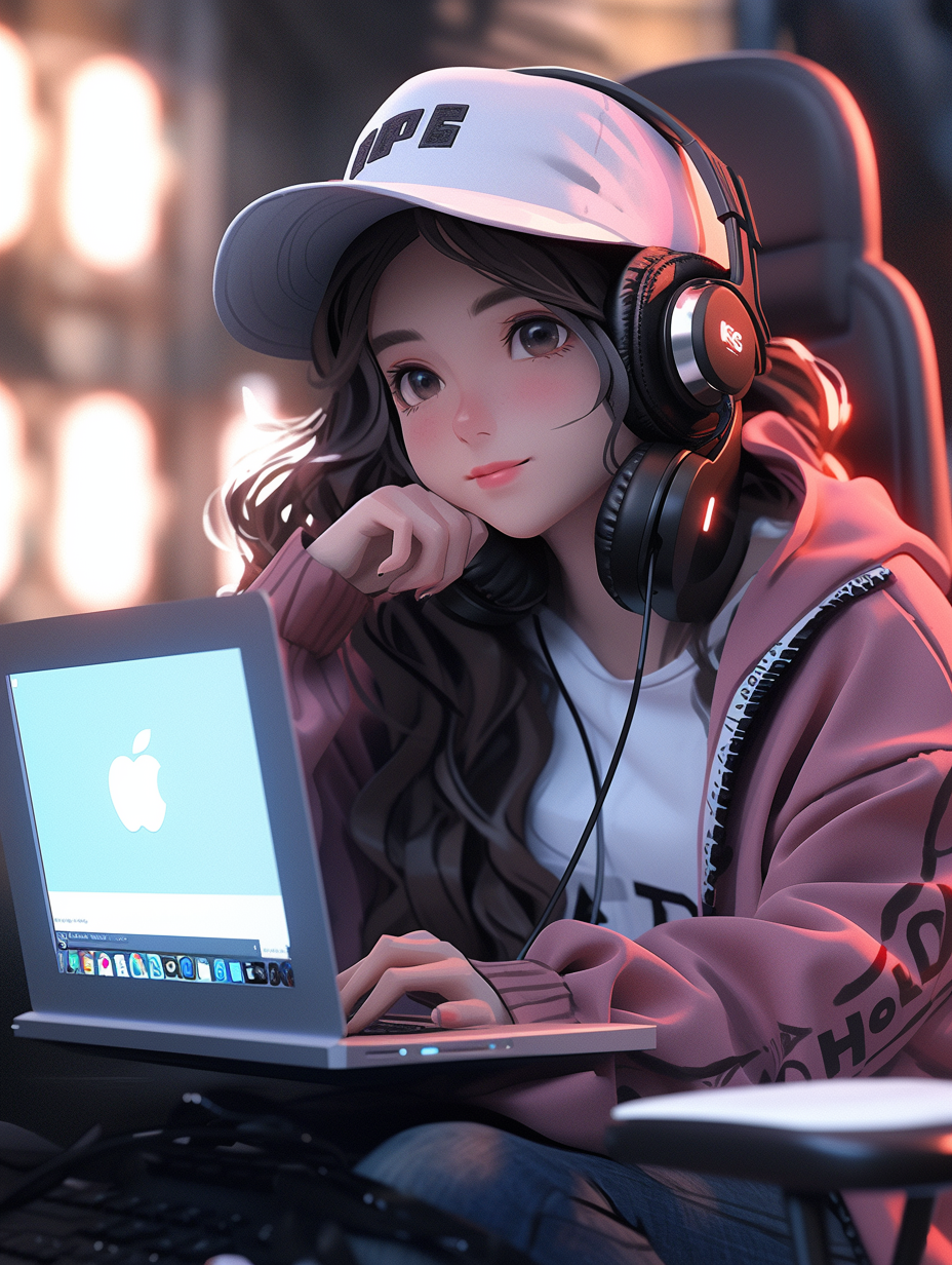 3D风格女孩图片免费下载