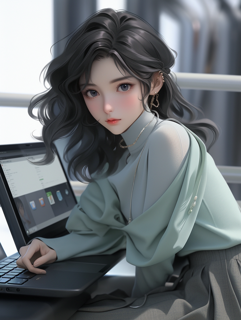 AI绘画3d美女照片免费下载