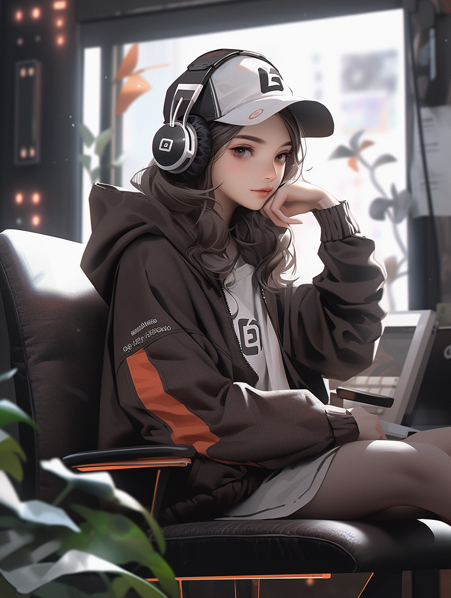 AI绘画3d女孩照片免费下载