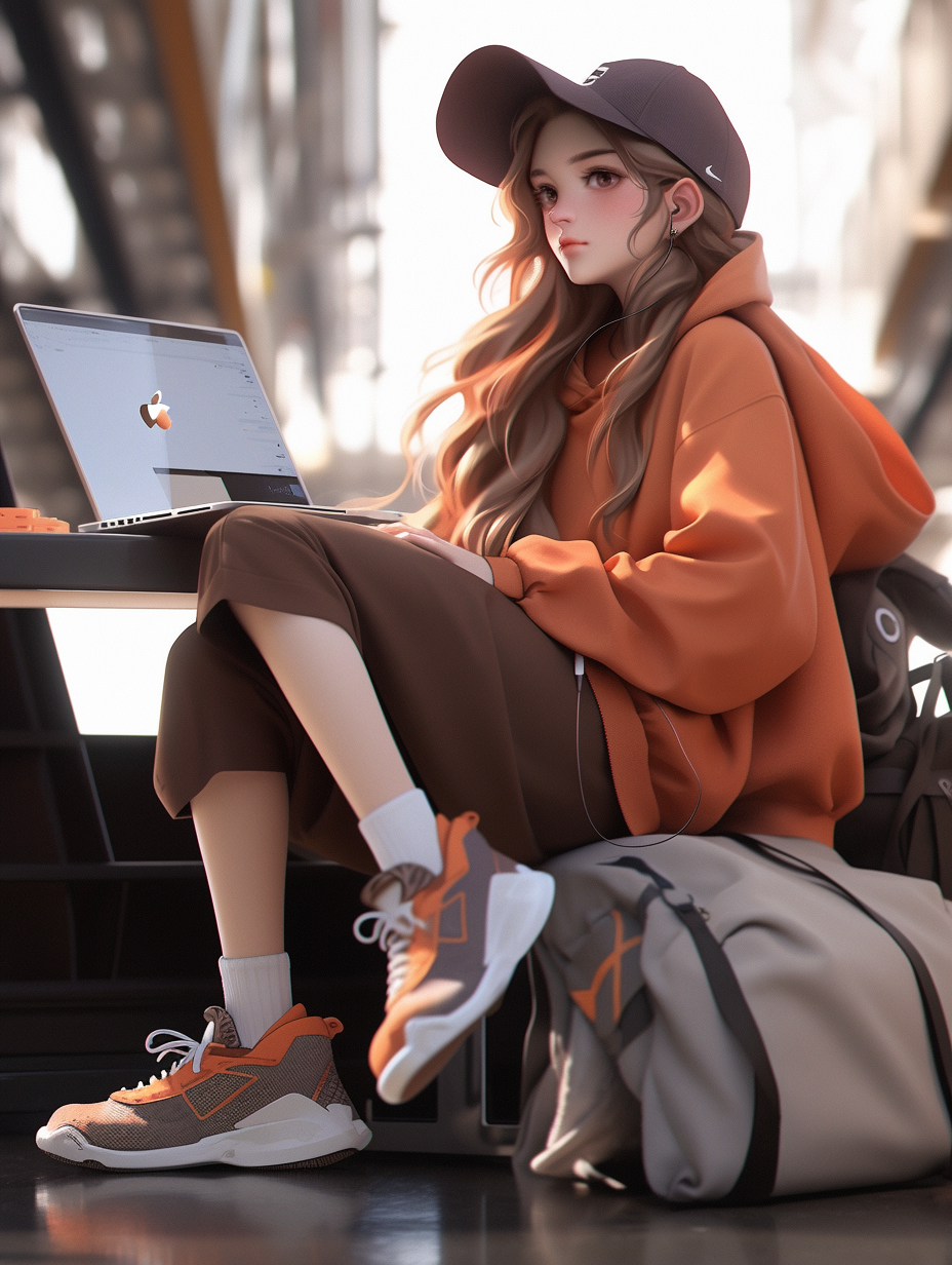 3D风格女孩图片免费下载