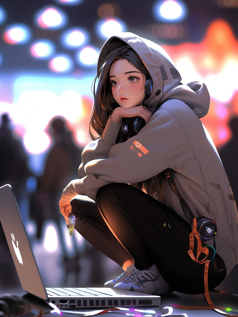 3D风格女孩图片免费下载