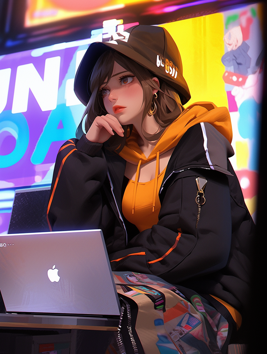 3D风格女孩图片免费下载
