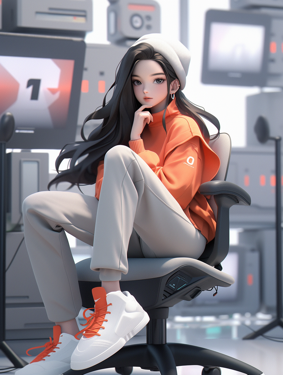 AI绘画3d美女照片免费下载