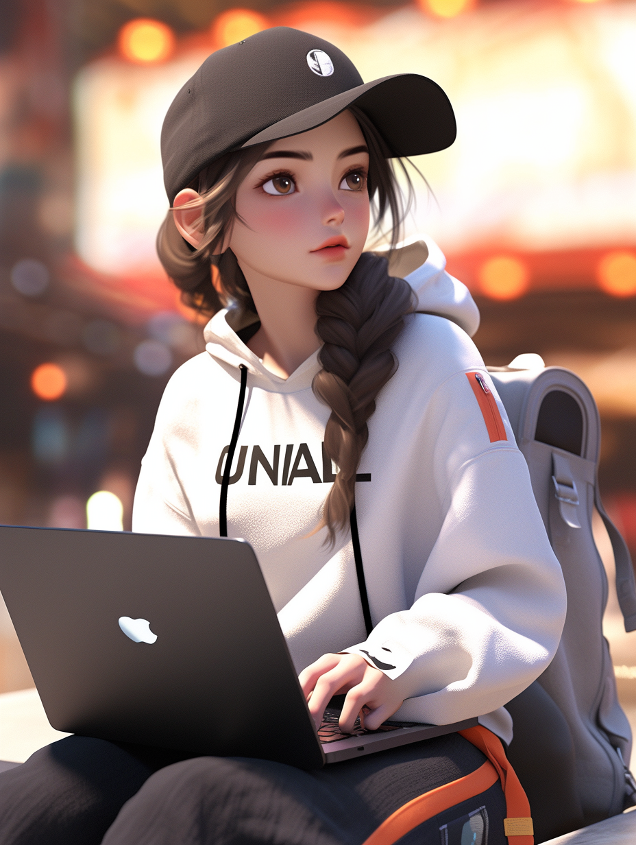 3D风格女孩图片免费下载