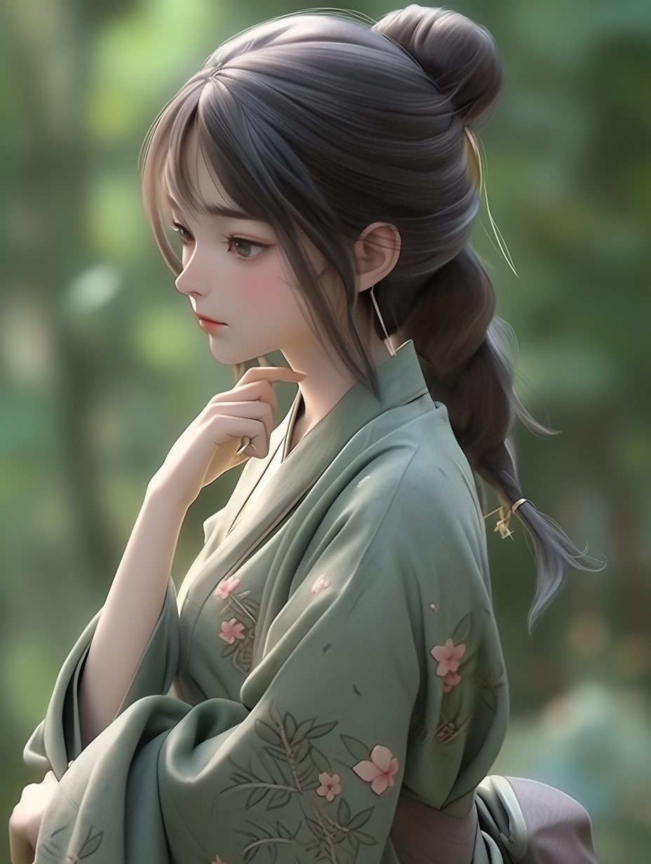 AI绘画古风美人图片