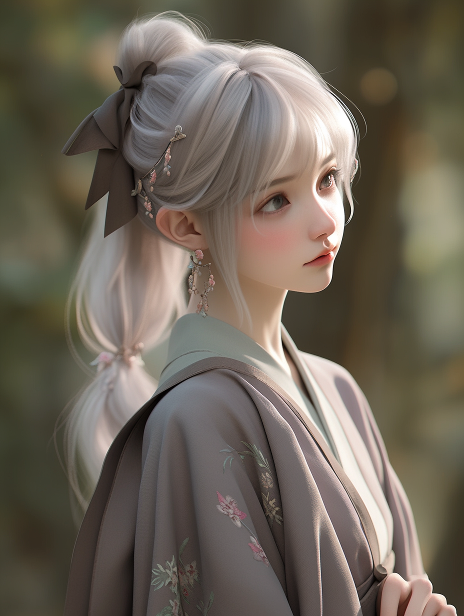 3D可爱女孩图片免费下载