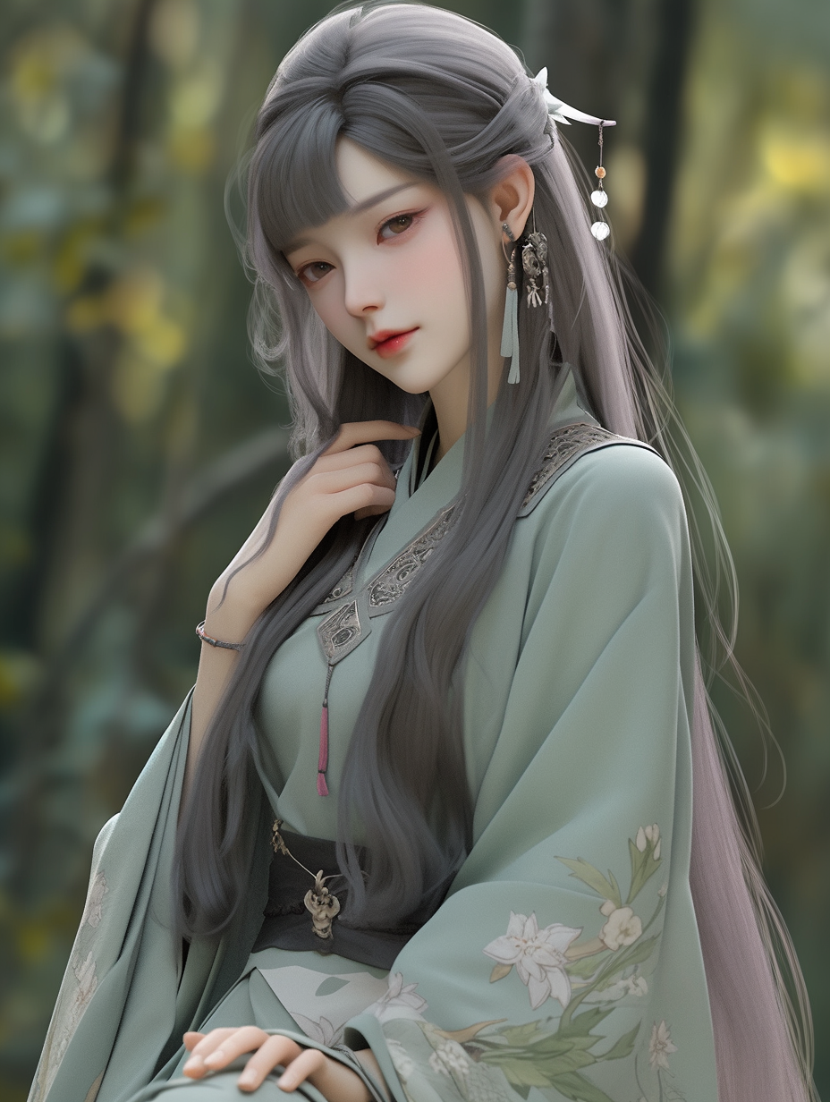 3d古风女孩图片免费下载