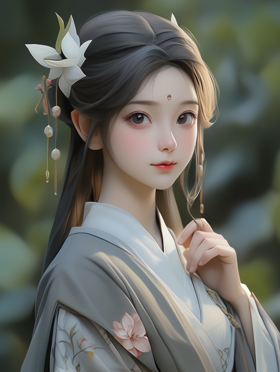 3d古风女孩图片免费下载