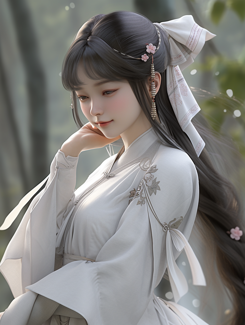 3D可爱女孩图片免费下载