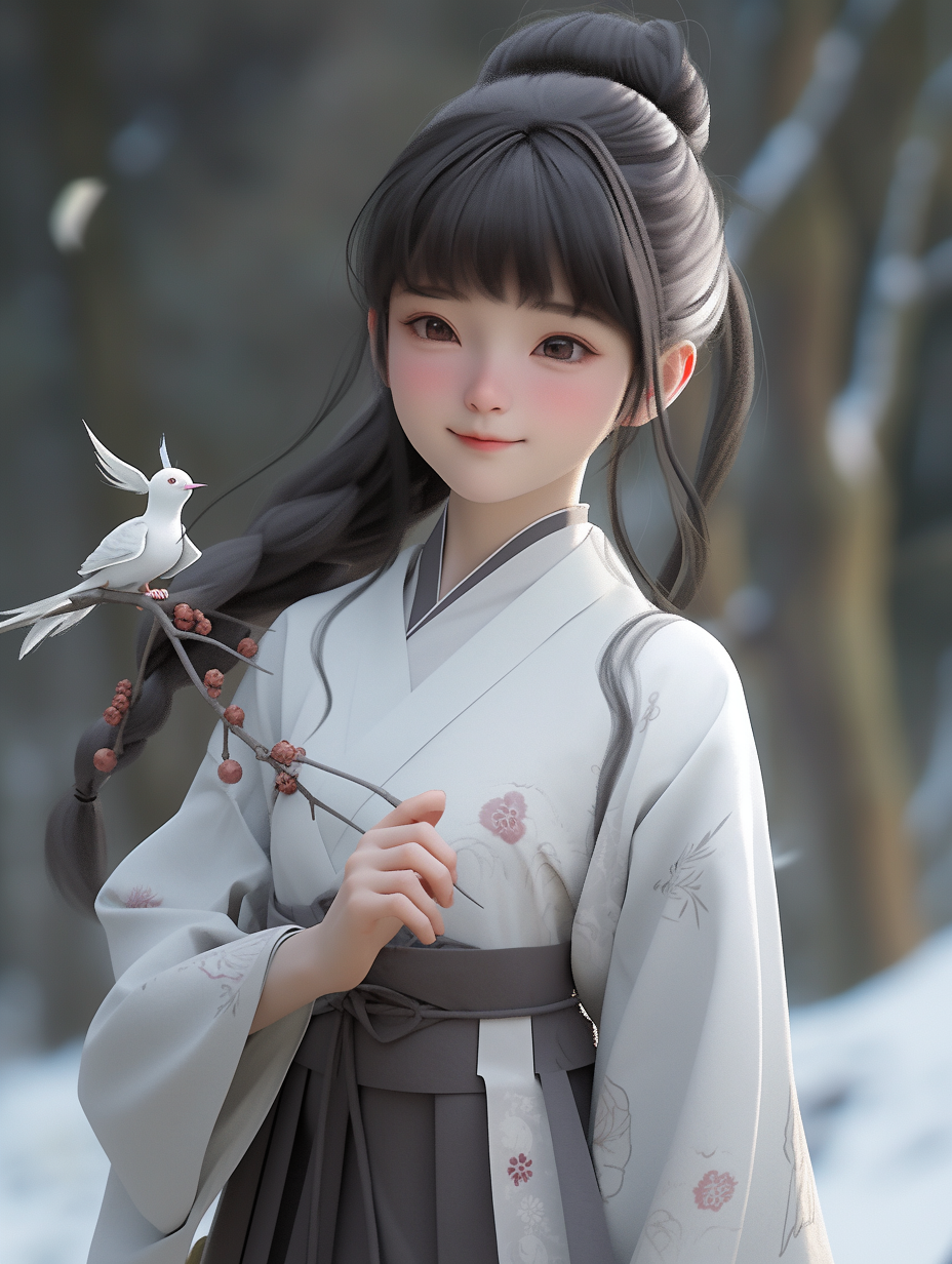 3d古风女孩图片免费下载