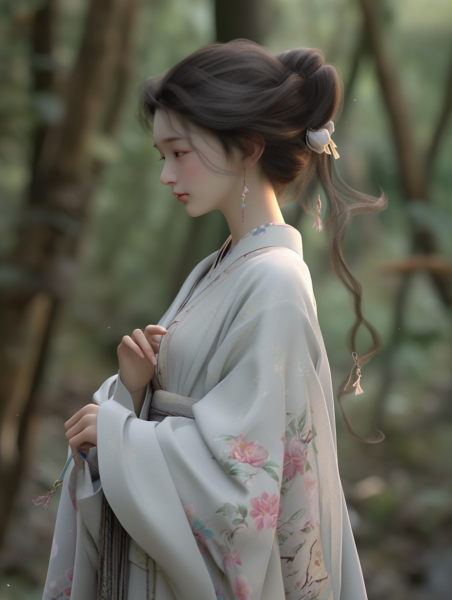 3d古风女孩图片免费下载