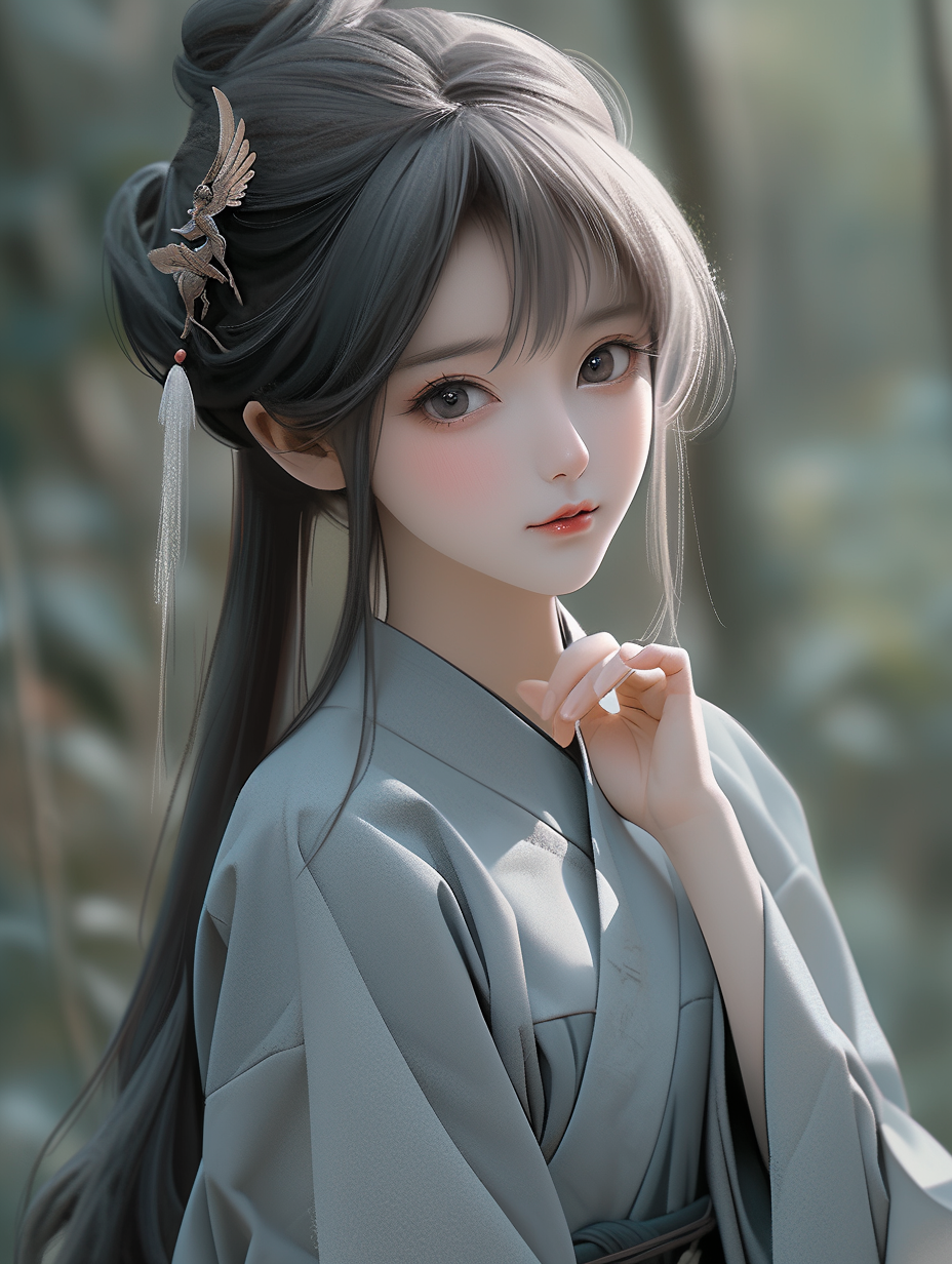 3D可爱女孩图片免费下载