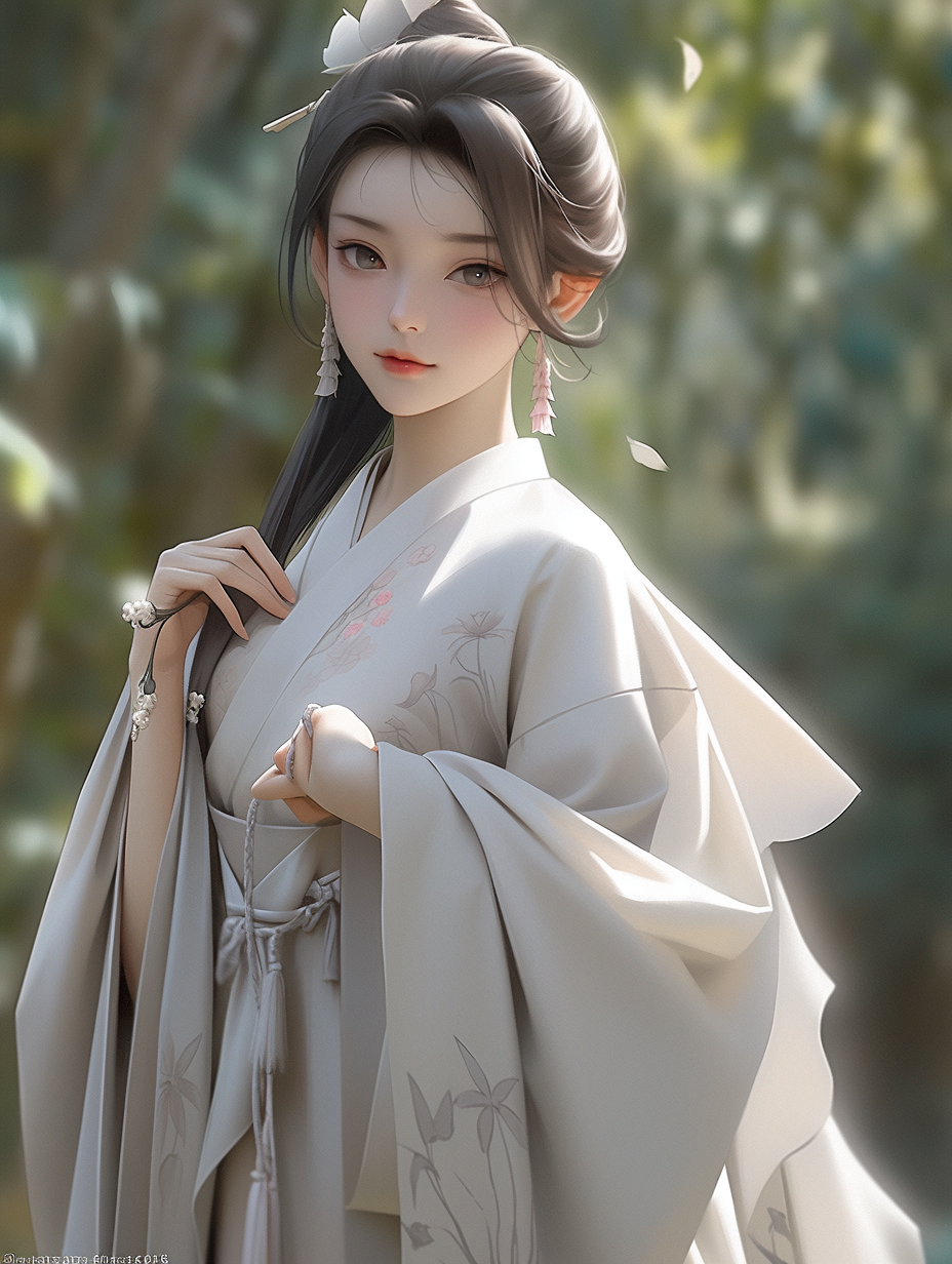 AI生成汉服女孩图片免费下载
