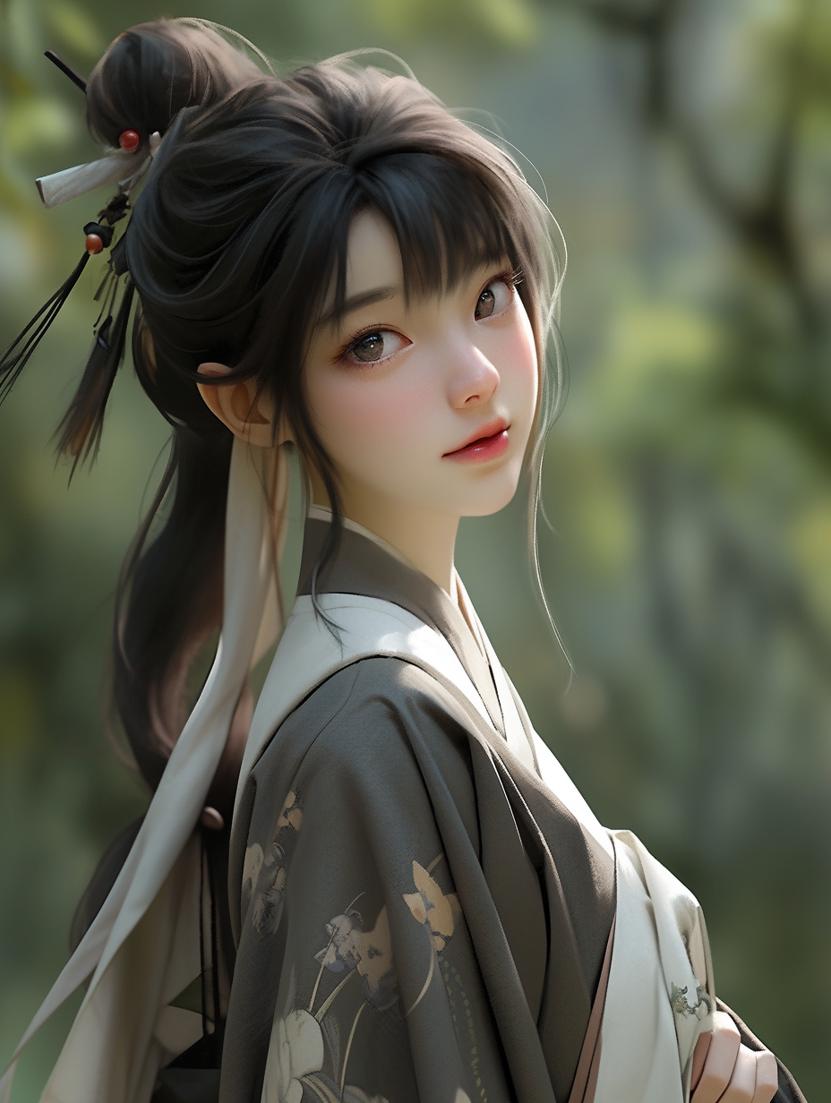 3D可爱女孩图片免费下载