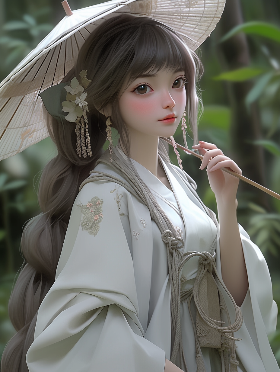 汉服女孩手机壁纸图片下载