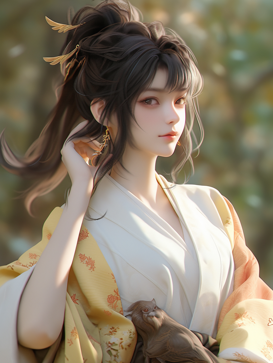 3D可爱女孩图片免费下载