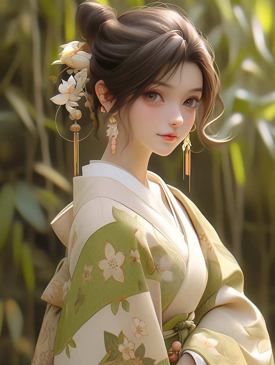 3d古风女孩图片免费下载