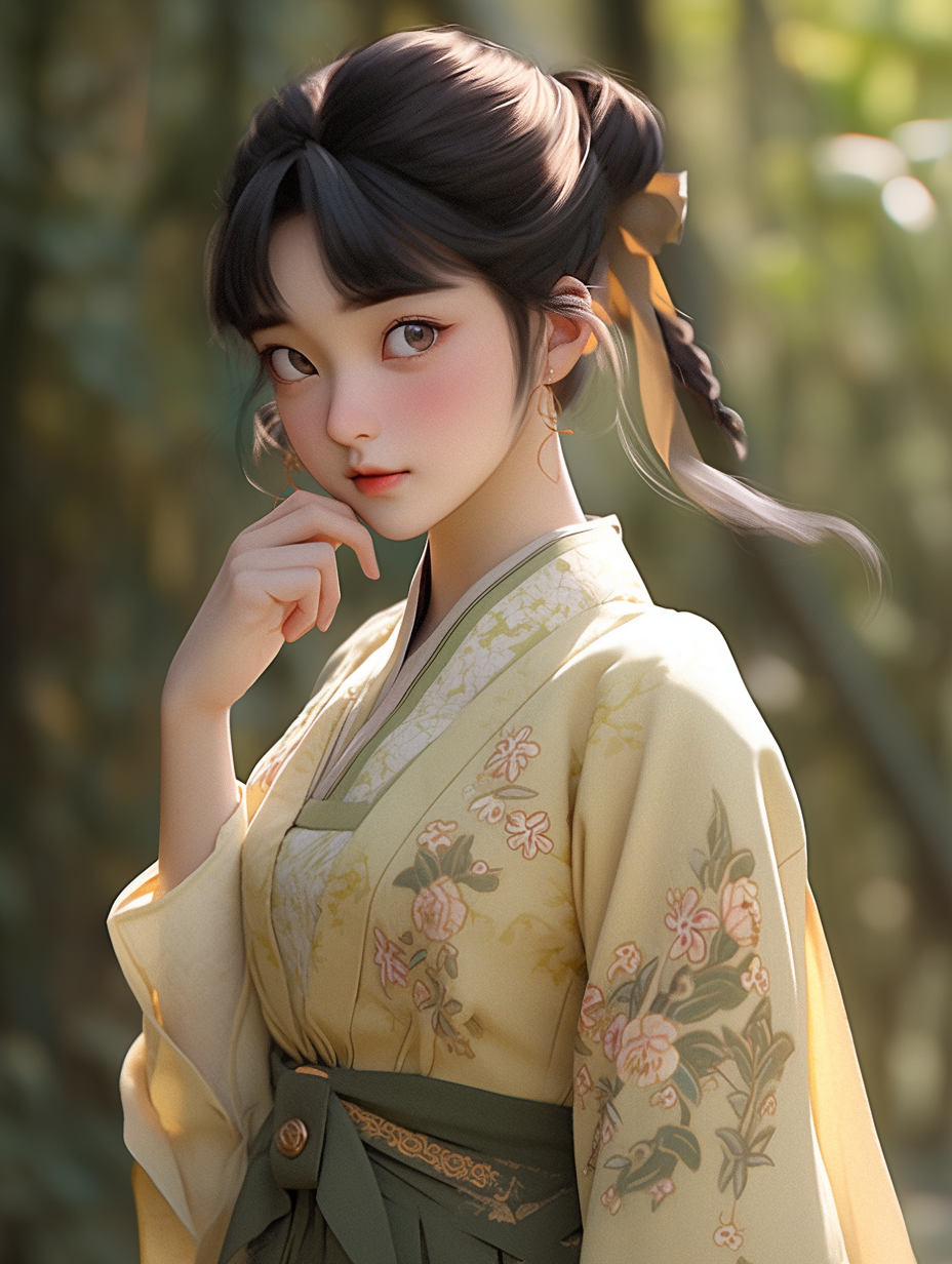 汉服女孩手机壁纸图片下载