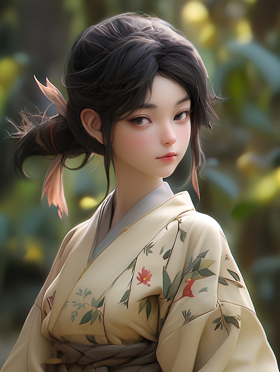 AI生成汉服女孩图片免费下载