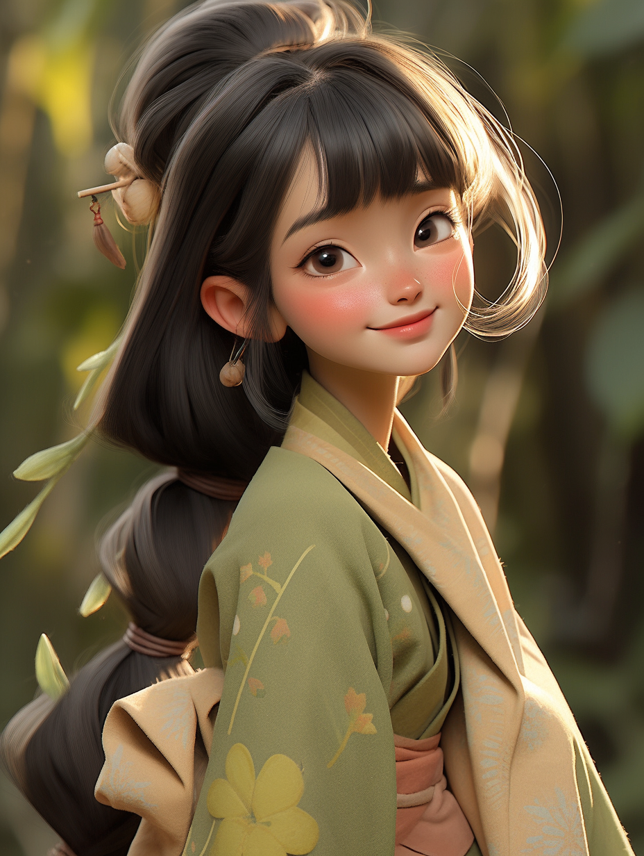 3d古风女孩图片免费下载