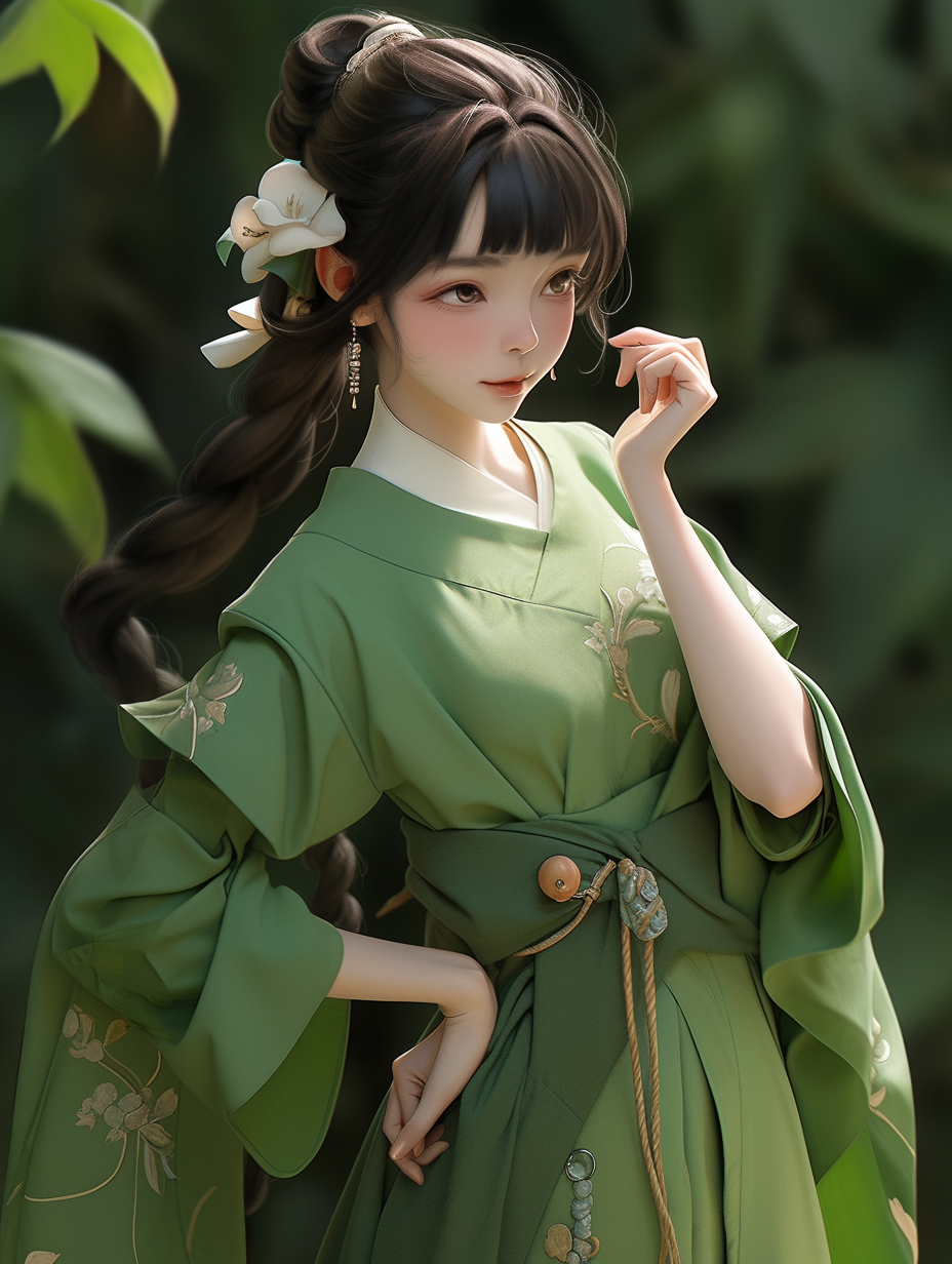 汉服女孩手机壁纸图片下载