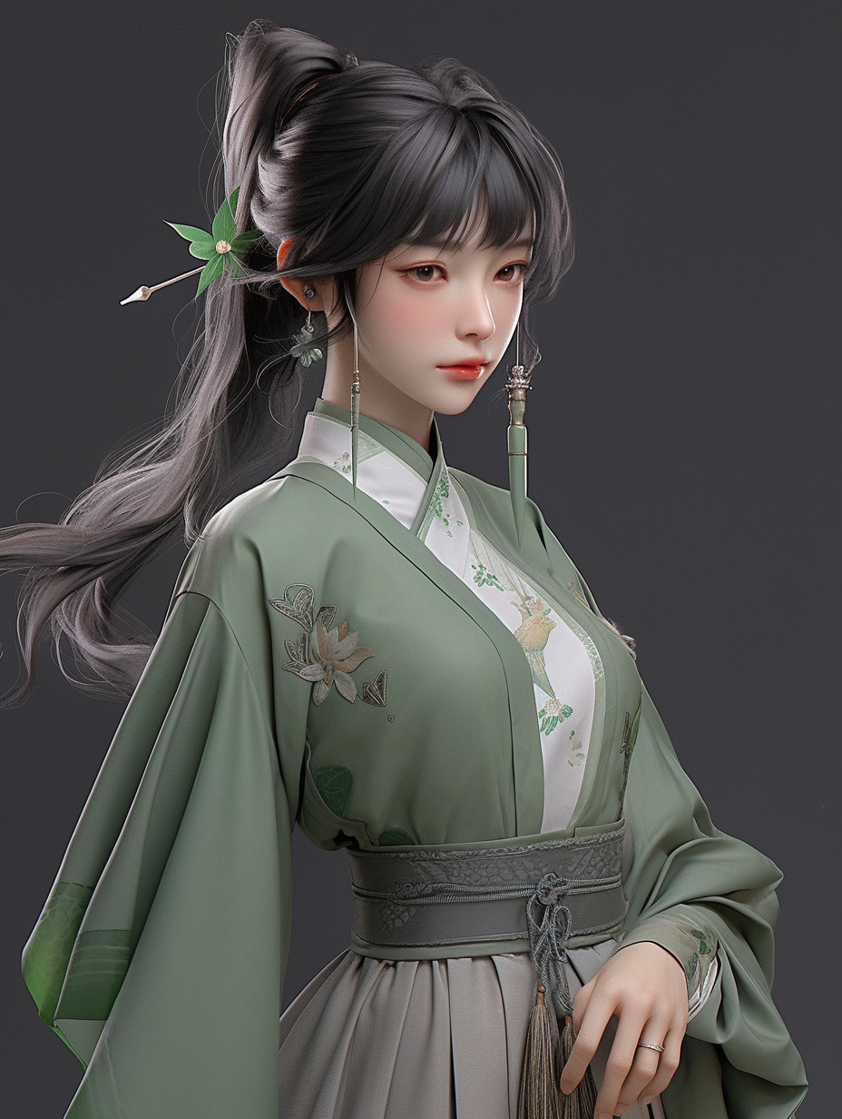 3d古风女孩图片免费下载