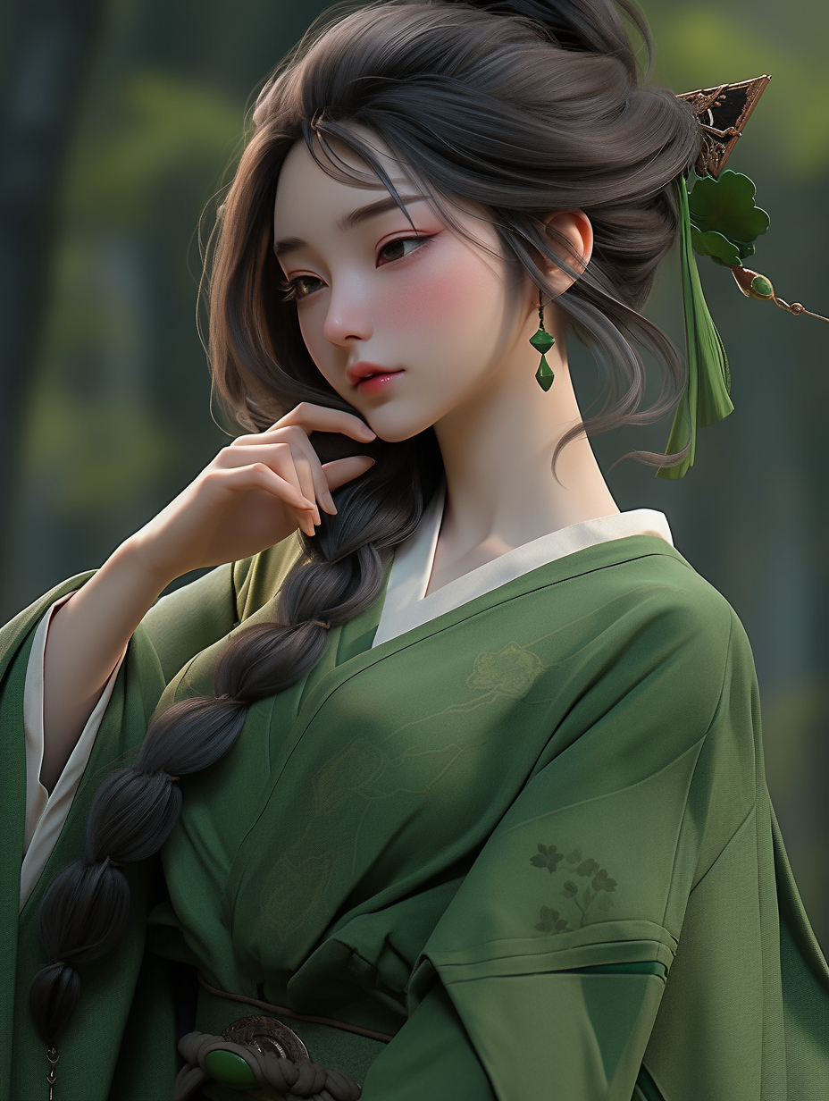 汉服女孩手机壁纸图片下载