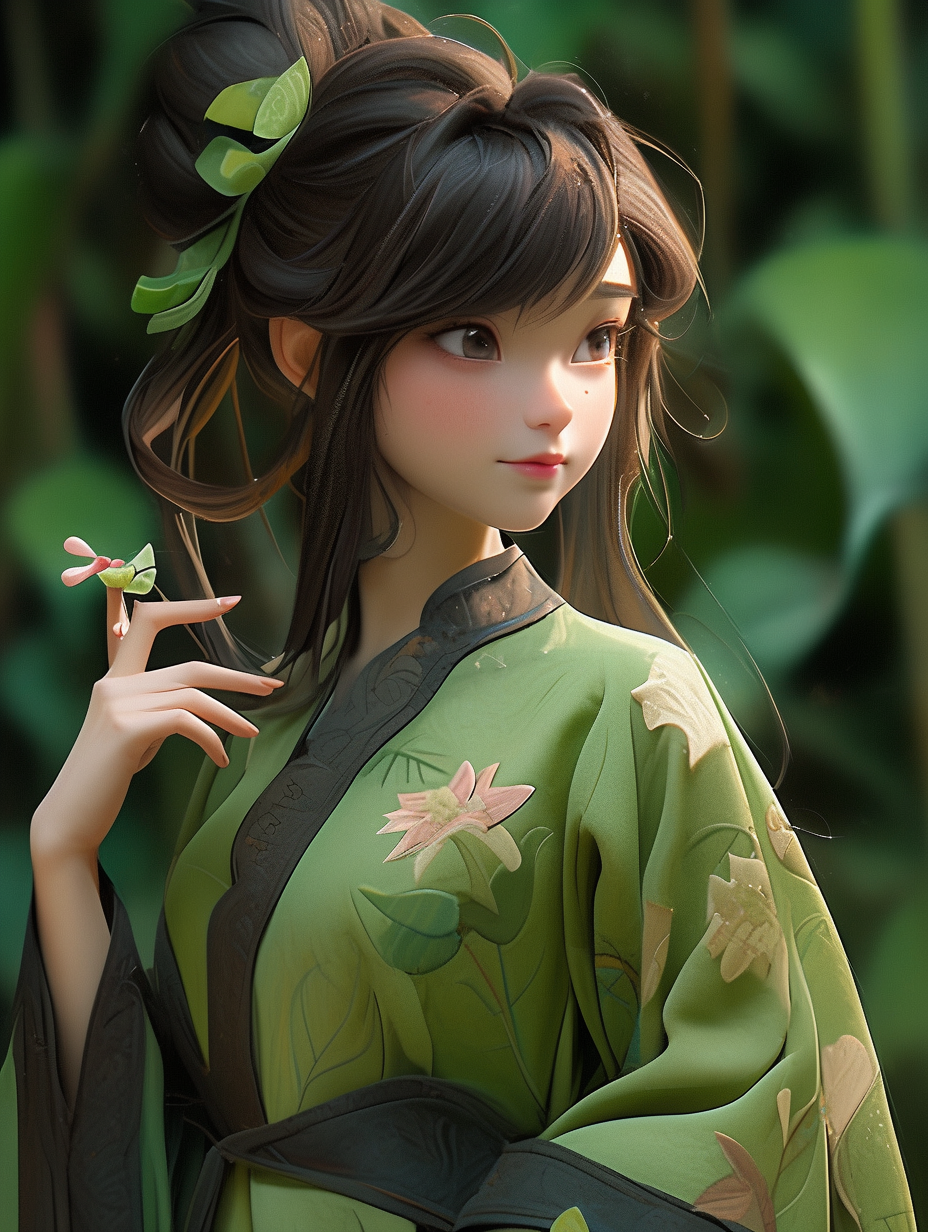 3d古风女孩图片免费下载