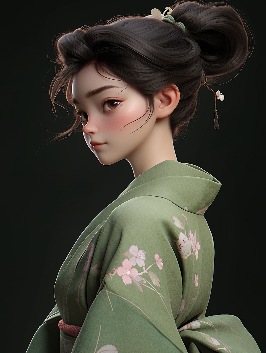 3d古风女孩图片免费下载